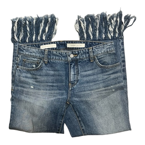 Pilcro and the Letterpress Fringed Capri Jeans Size 27 - Picture 3 of 11